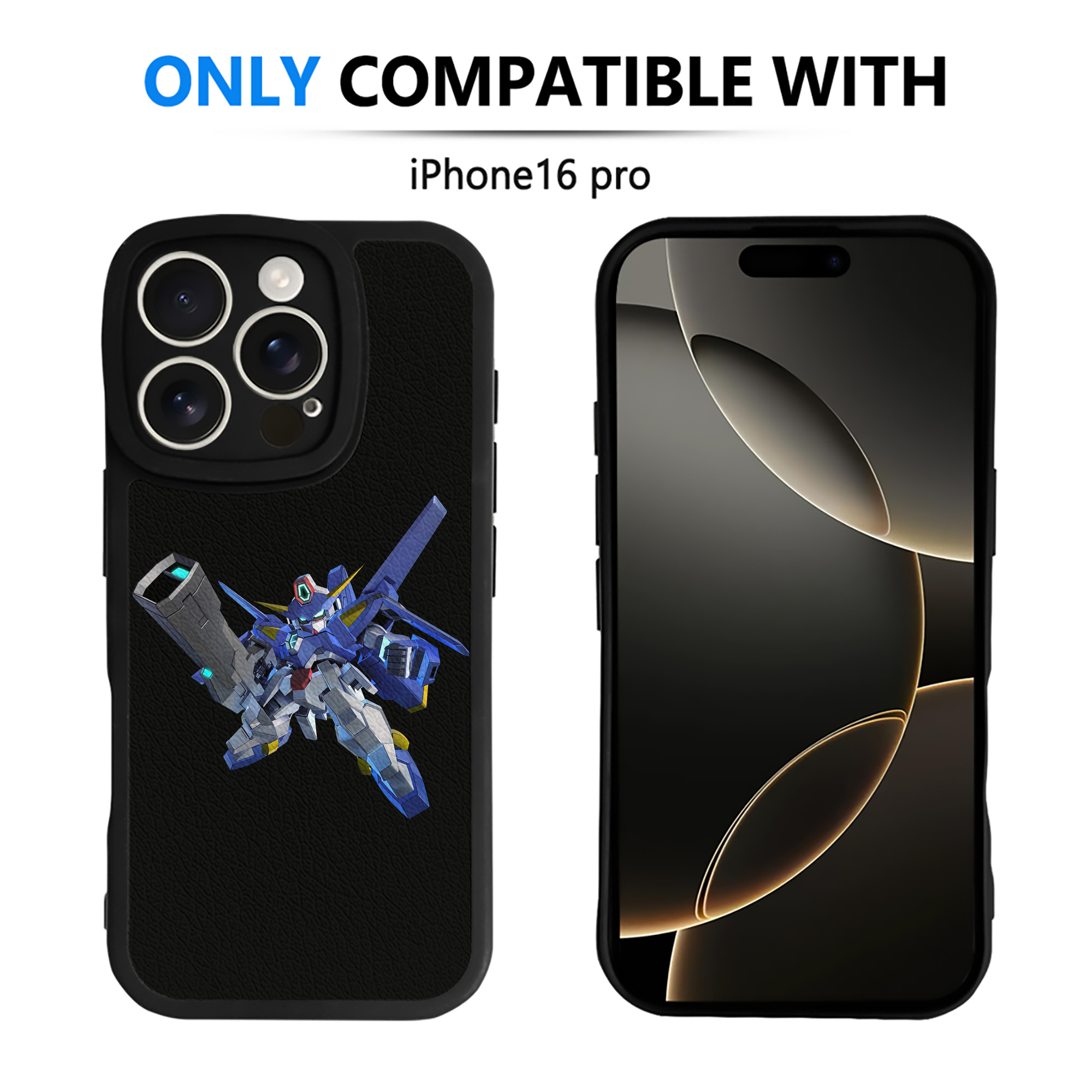 （画像用） 機動戦士ガンダム Mobile Suit Gundam 【iPhone 16シリーズ対応】シリコンスマホケース（レザー調） 材質：シリコン